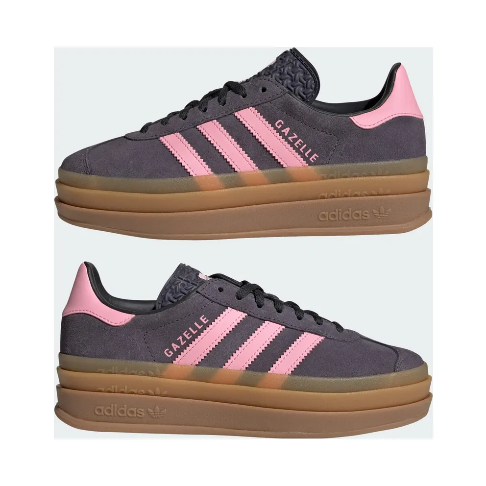 Adidas Gazelle Bold Aurora Onix / Bliss Pink / Carbon (IH6459)