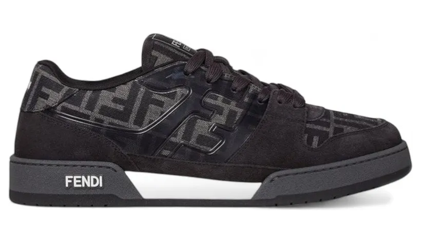 Fendi Match Low Black Grey FF Jacquard (7E1688AQ6IF1R71)