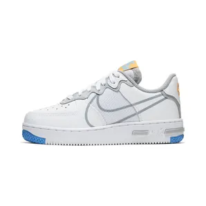 Nike Air Force 1 React (GS) “White / University Gold / University Blue / Light Smoke Grey” (CT5117-102)