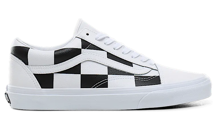 Vans Old Skool ‘Leather Check’ White/Black (VN0A4BV5TPL)