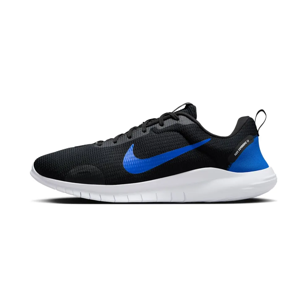 Nike Flex Experience Run 12 Black White Racer Blue (DV0740-006)