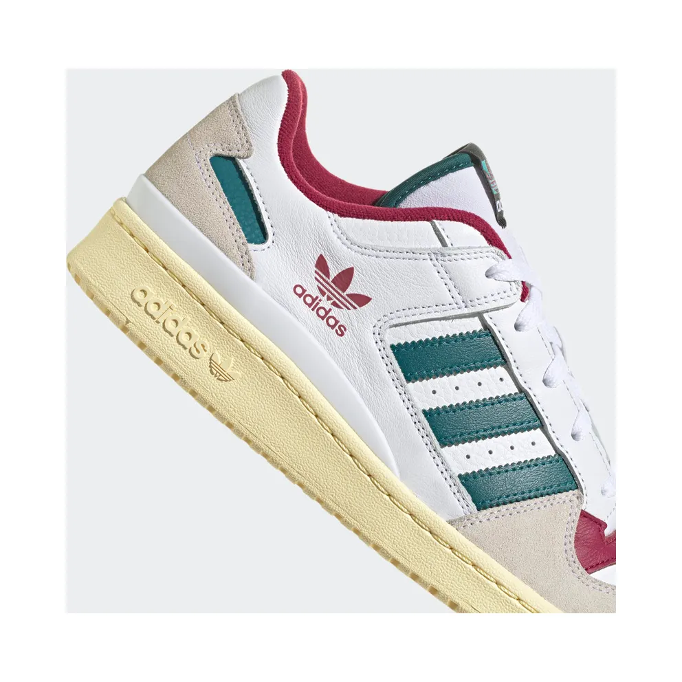 Adidas Forum Low CL Cloud White / Legacy Teal / Legacy Burgundy (HQ6874)