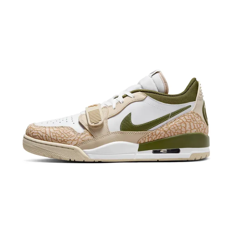 Jordan Legacy 312 Low Paris Saint-Germain – “Sand Drift / White / Rough Green / Hemp” (FZ4358-100)
