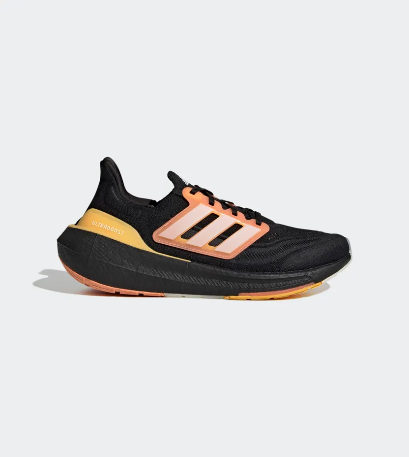 adidas Ultraboost Light Core Black / White Tint / Screaming Orange (HQ8595)