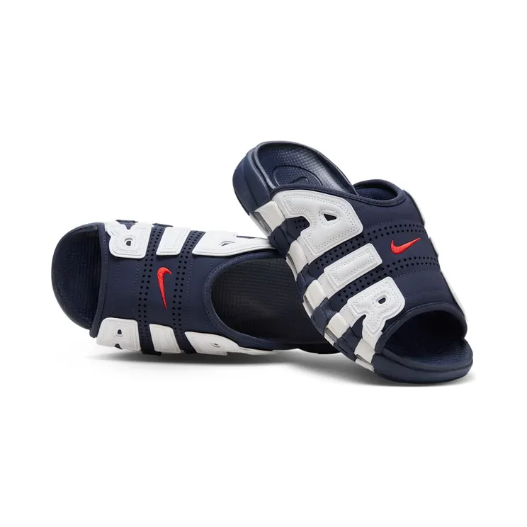 Nike Air More Uptempo Blue “Midnight Navy / White / Clear / University Red” (FQ8699-400)