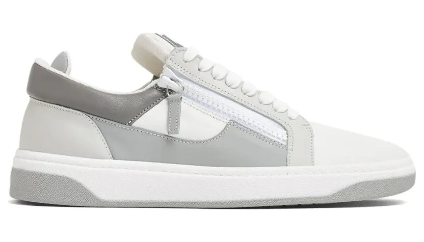 Giuseppe Zanotti GZ94 Sneakers mit doppeltem Reißverschluss – Weiß (RM30034)
