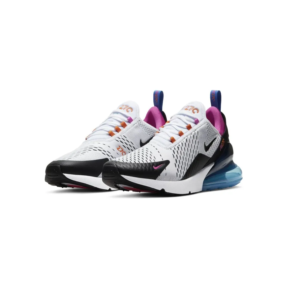 Nike Air Max 270 White Multi White/Black-Magma Orange-Active Fuchsia (CW6989-100)