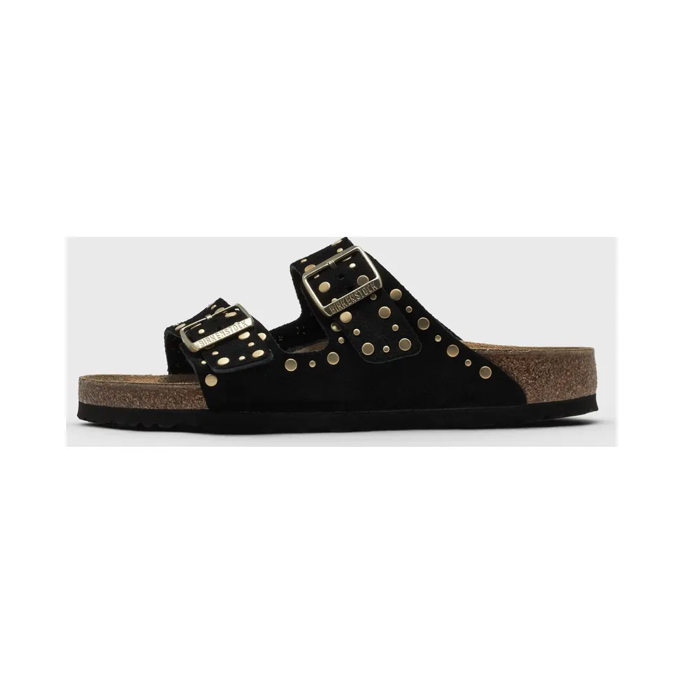 Birkenstock Arizona Rivets Suede Black