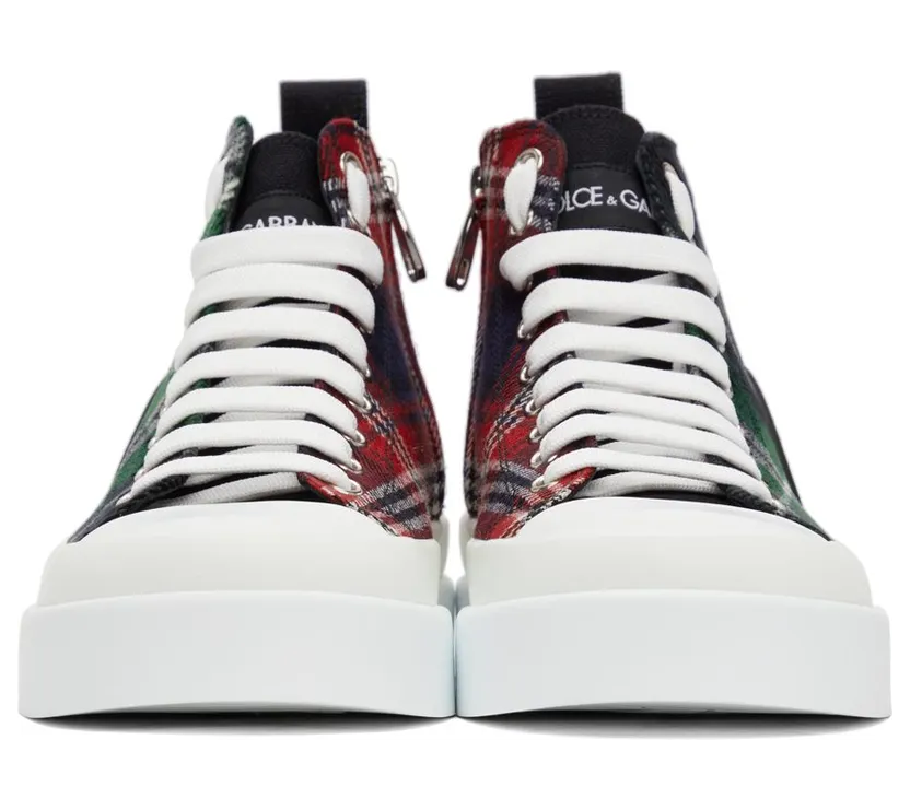 Dolce & Gabbana Portofino Light Two-Tone Mid-Top Sneakers (CS1889-AO789) (2)