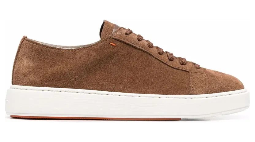 Santoni met logo-reliëf “Brown” (MBCD21571BARC)