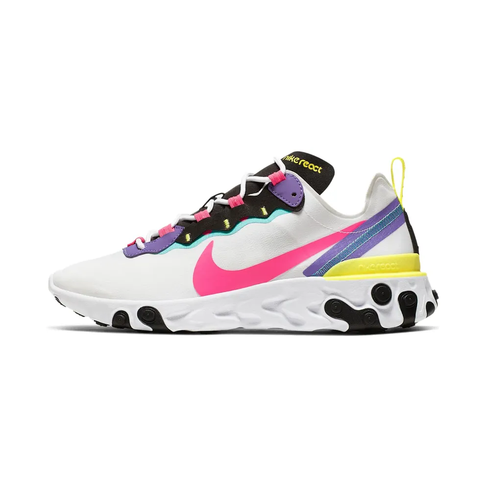Nike React Element 55 White Psychic Purple Hyper Pink (CK0846-100)