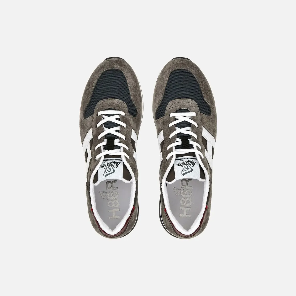 Sneakers Hogan H383 Grey Burgundy White (HXM3830AN51MLA0YFF) (3)