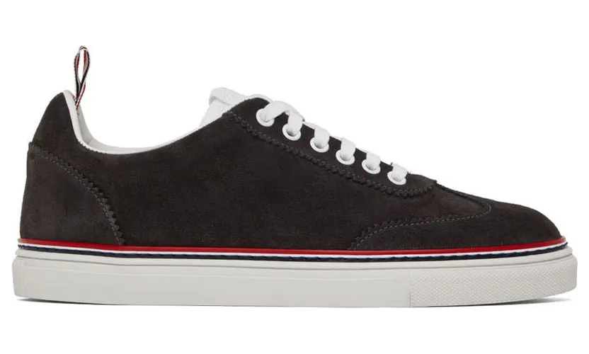 Thom Browne Gray Field Low-Top Sneakers (MFD242A-03050)
