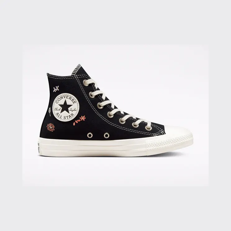 Converse Chuck Taylor All Star Embroidered Floral Black/multi/egret (A01585C)