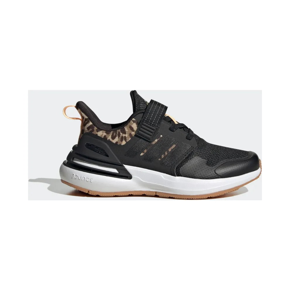 Adidas Rapidasport Bounce Sport Running Elastic Lace Top Strap Core Black / Core Black / Gold Metallic (FZ6349)