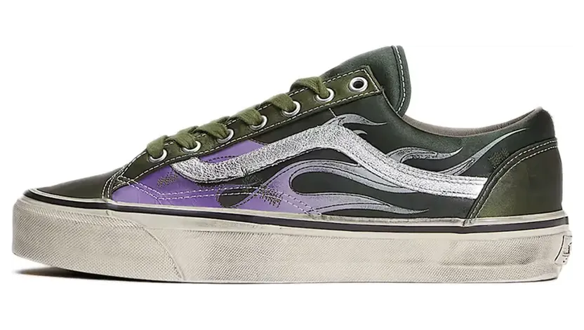 Vans Old Skool 36 Green Archive Flame (VN000D9RGRK1)