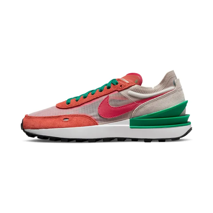 Nike Waffle One “Burnt Sunrise / Light Orewood Brown / Malachite / Mystic Hibiscus” (DN4696-800)