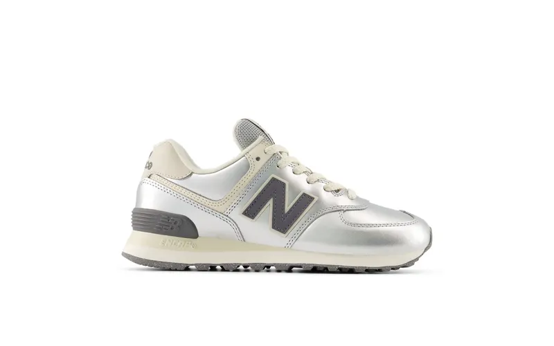 New Balance 574 Metallic Silver / Artic Grey (WL574MLG)