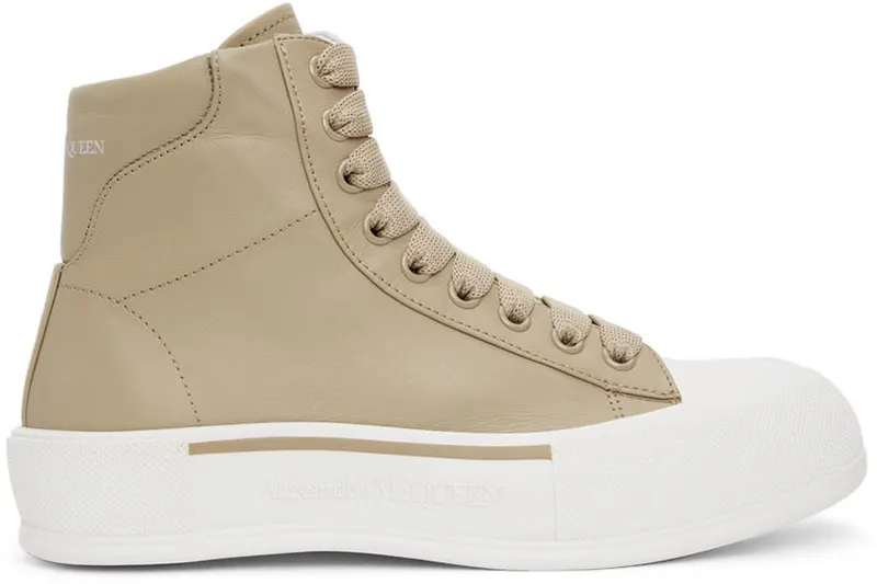 Alexander McQueen Beige High-Top (682401WIB63)