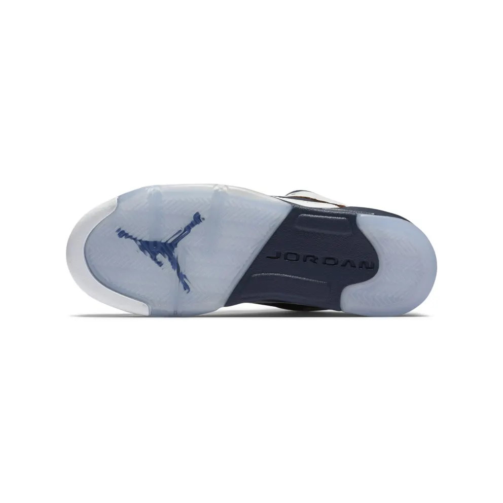 Jordan 5 Retro Low Dunk From Above (GS) White/Metallic Gold Star-Midnight Navy (314338-135)