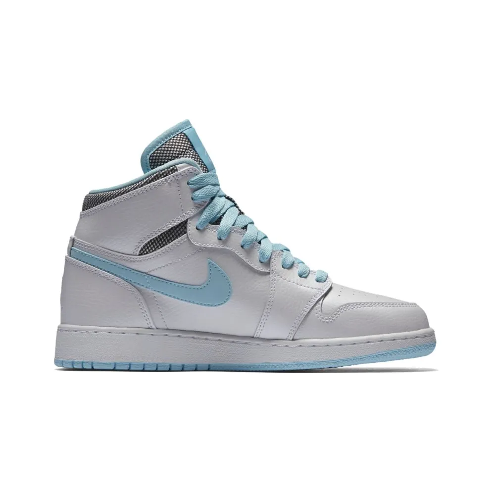 Jordan 1 Retro High White Still Blue (GS) White/White-Still Blue (332148-106)