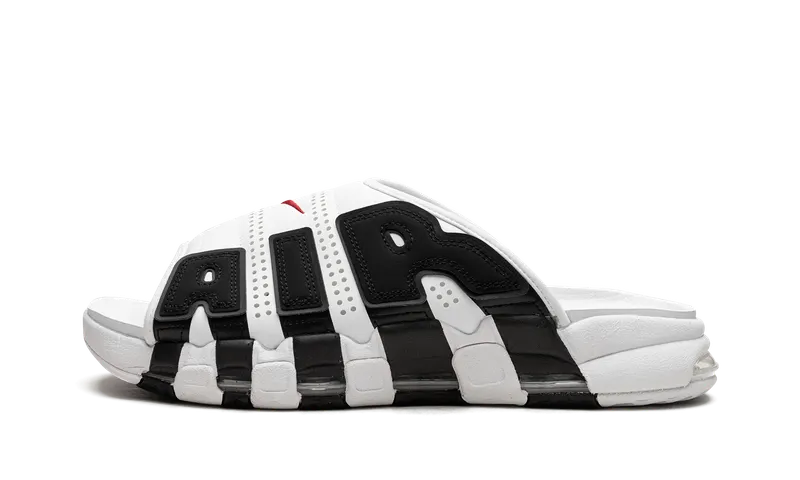 Nike Air More Uptempo Slide NA “White Black Red” (FB7815-100)