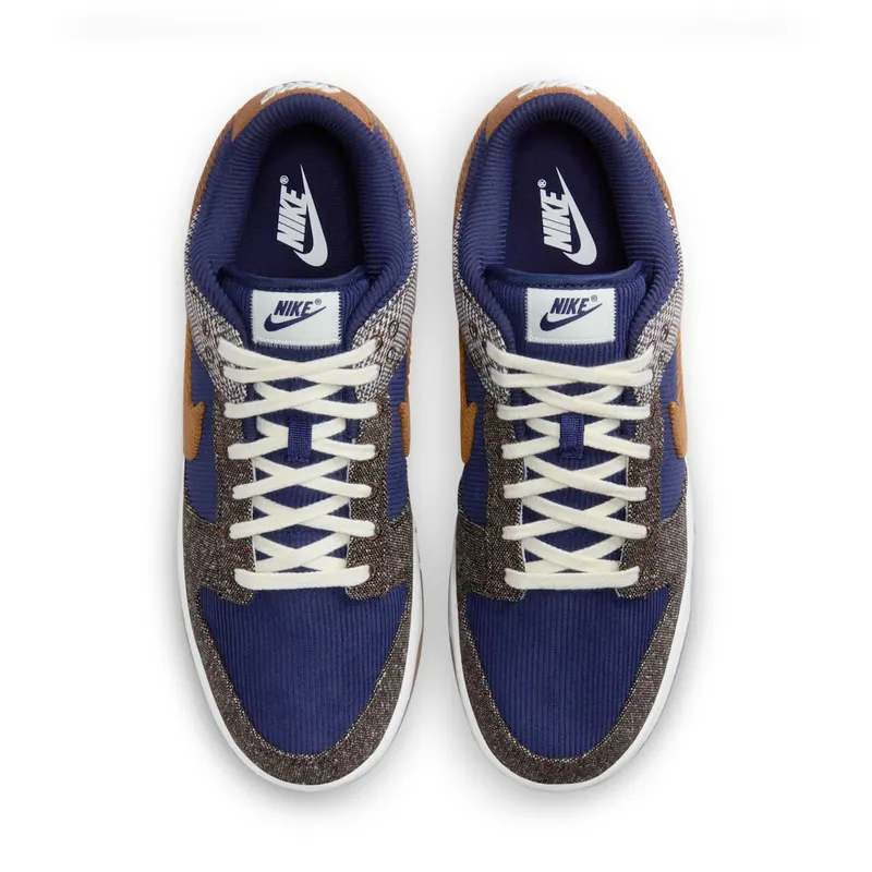 Nike Dunk Low Premium “Tweed & Corduroy / Midnight Navy” (FQ8746-410)