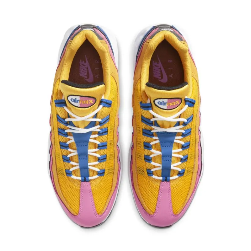 Nike Air Max 95 Multicolor Suede Yellow/Blue-Pink (CZ9170-700)