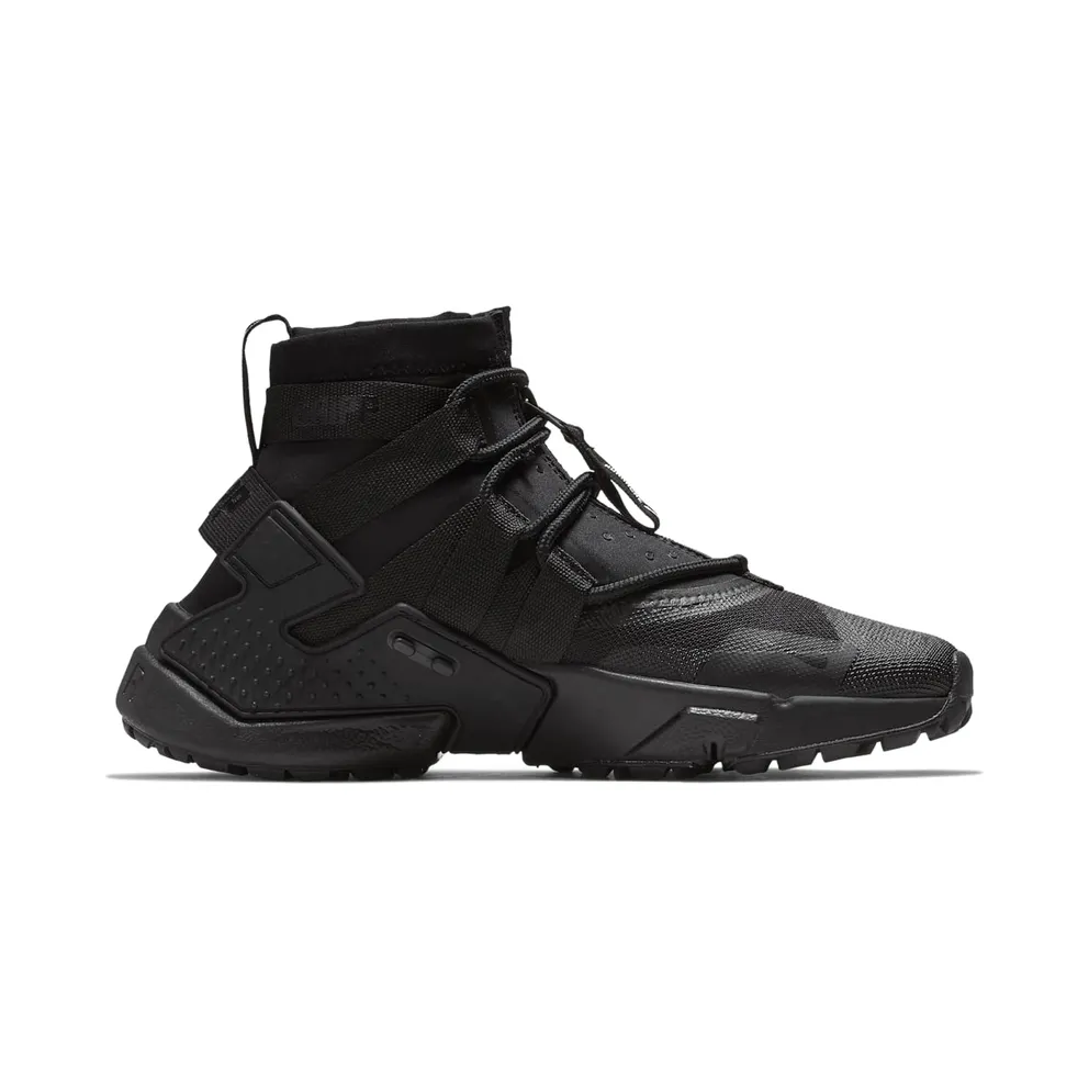 Nike Air Huarache Gripp Triple Black Black/Black-White-Black (AO1730-002)