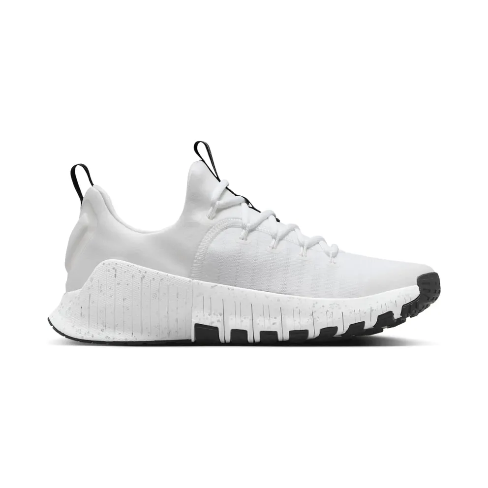 Nike Free Metcon 6 White Metallic Silver Light Smoke Grey Black (HQ3510-100)