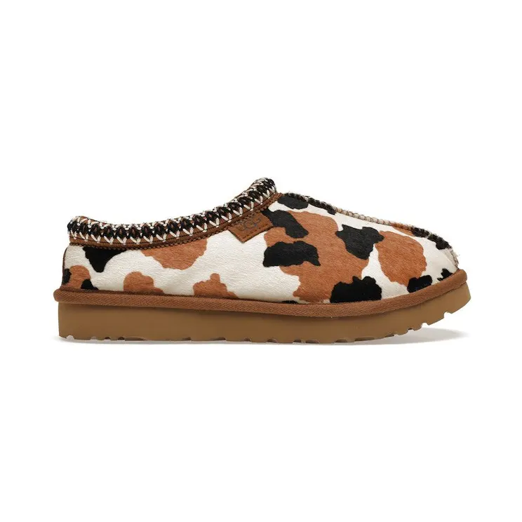 UGG Tasman Slipper Cow Print Chestnut (1120917-CHE)