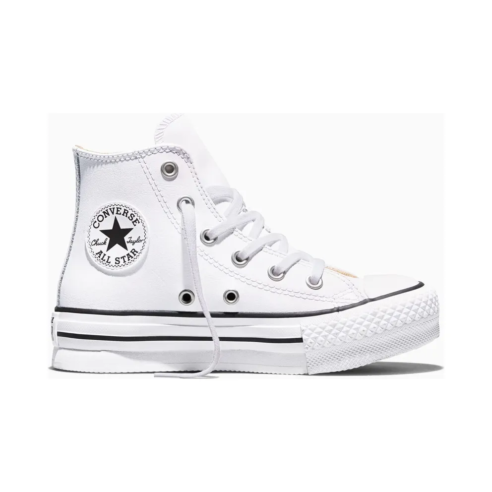 Converse Chuck Taylor All Star Lift Platform Leather White/natural Ivory/Black