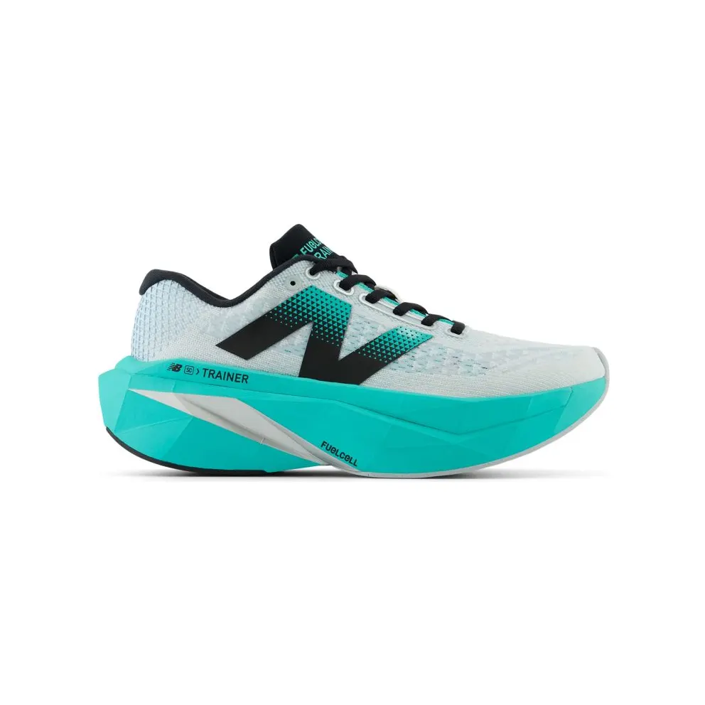 New Balance FuelCell SuperComp Trainer v3 White Cyber Jade Silver Metallic (WRCXLW4)