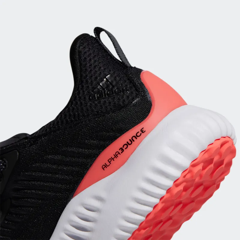 Adidas Alphabounce+ Core Black / Cloud White / Signal Pink (FZ2194)