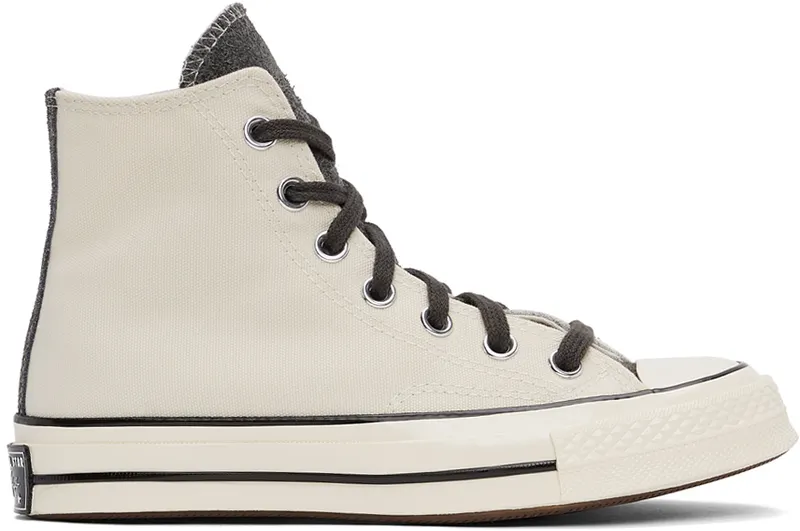 Converse SSENSE Exclusive Off-White & Grey Chuck 70 Hi Sneakers (171863C)