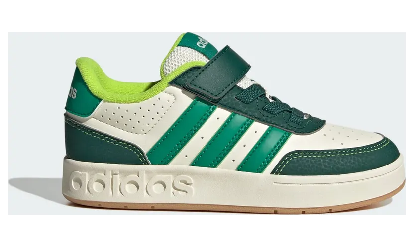 Adidas Breakbase Kids Off White / Collegiate Green / Court Green (JR0206)