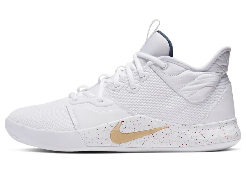 Nike PG 3 White Gold Navy