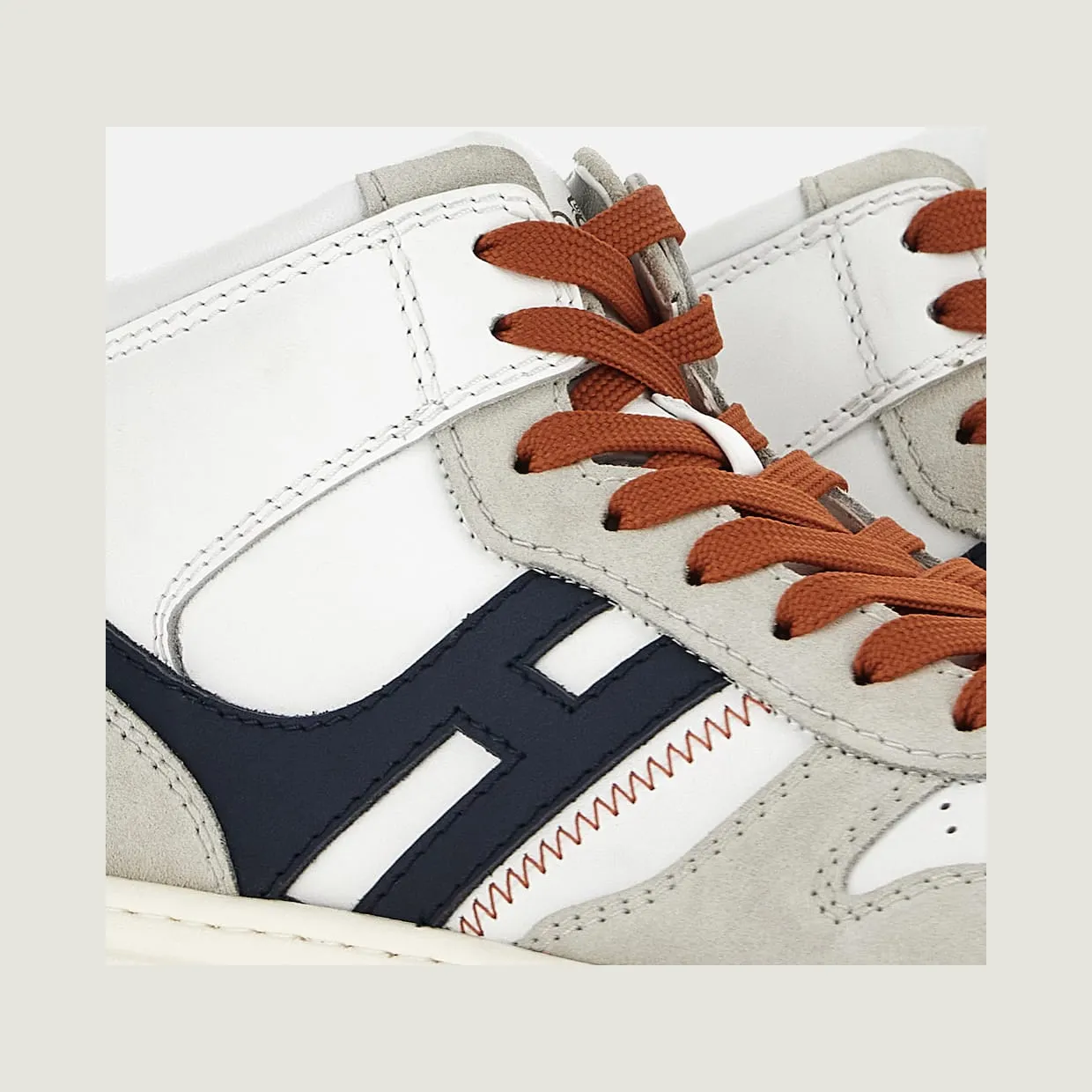 Sneakers Hogan H630 High Top White Grey Blue (HXM6300EU40ODZ736M) (5)