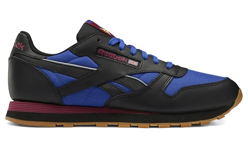 Reebok CL LTHR Core Black / Bright Cobalt / Punch Berry