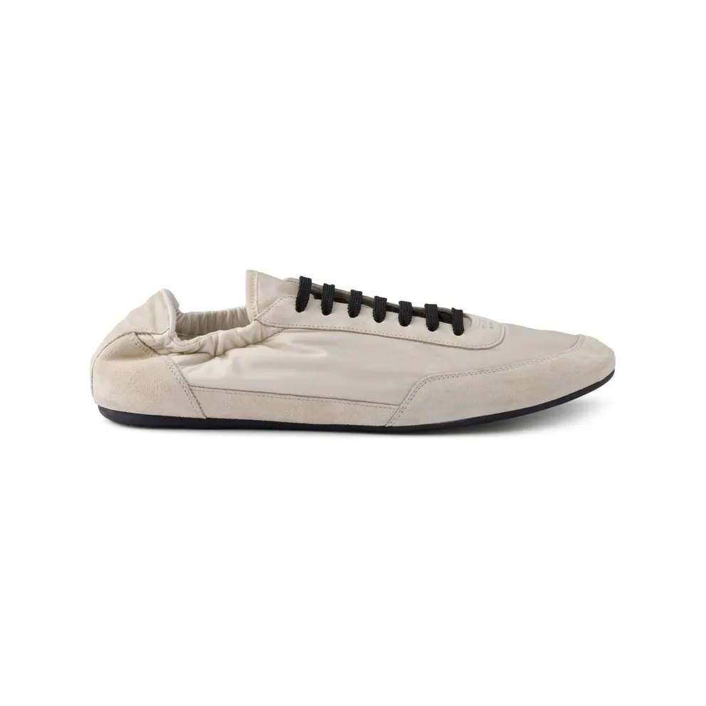 Prada Collapse Re-nylon and Suede Elasticized “Neutrals” (2EG479 F G001 D7C F0304)