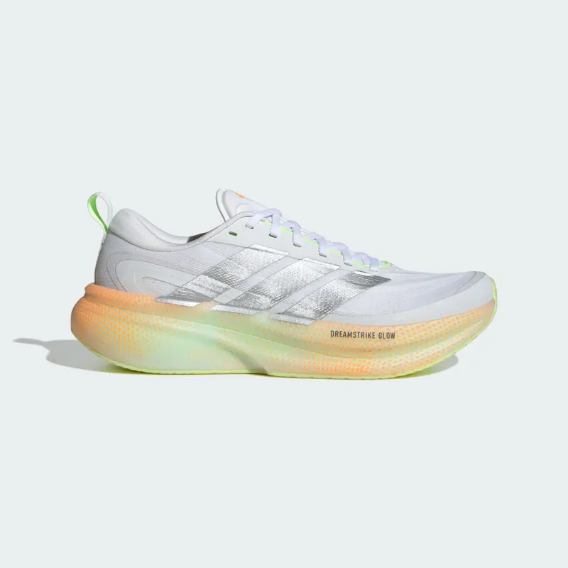 Adidas SUPERNOVA GLIDE Running Shoes Cloud White / Matte Silver / Signal Green (KJ4421)