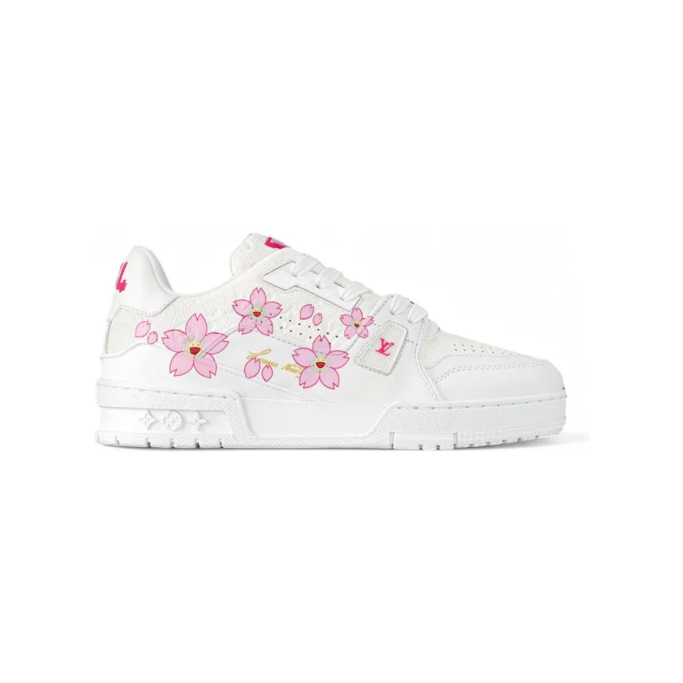 Louis Vuitton x Takashi Murakami LV Trainer Sneaker Cherry Blossom White (1AGZEJ)