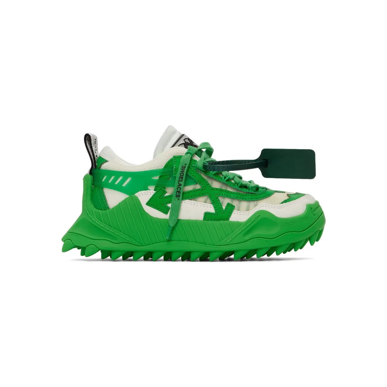 Off-White Off-White & Green Odsy 1000 Sneakers (OWIA180S22FAB0010155)