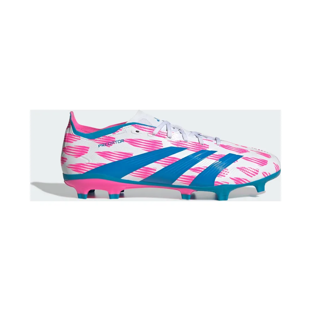 adidas Predator League Firm Ground Boots “Cloud White / Solar Blue / Solar Pink” (IG6262)