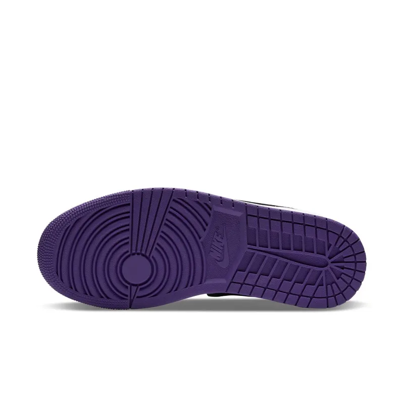 Jordan 1 Mid SE Purple White/Black-Light Solar Flare Heather-Varsity Purple (852542-105)