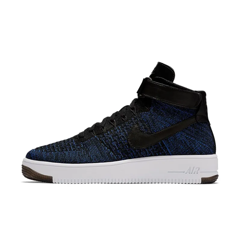 Nike Air Force 1 Ultra Flyknit Mid “Game Royal / White / Black” (817420-400)