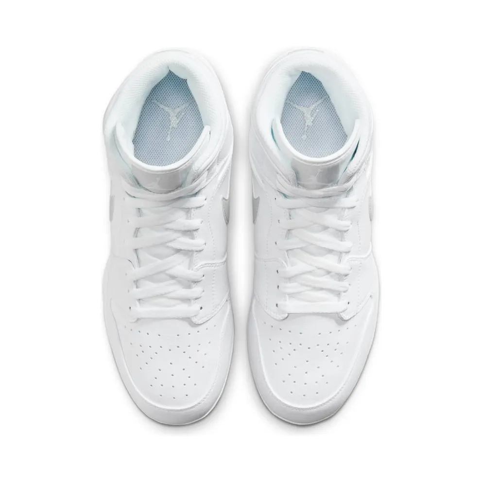 Jordan 1 Mid TD Cleat White Grey Fog (FJ6805-101)