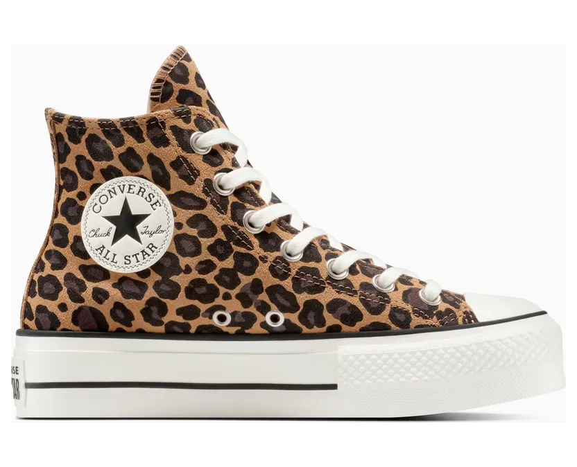 Converse Chuck Taylor All Star Lift Platform Hi Leopard Suede (A17979C)