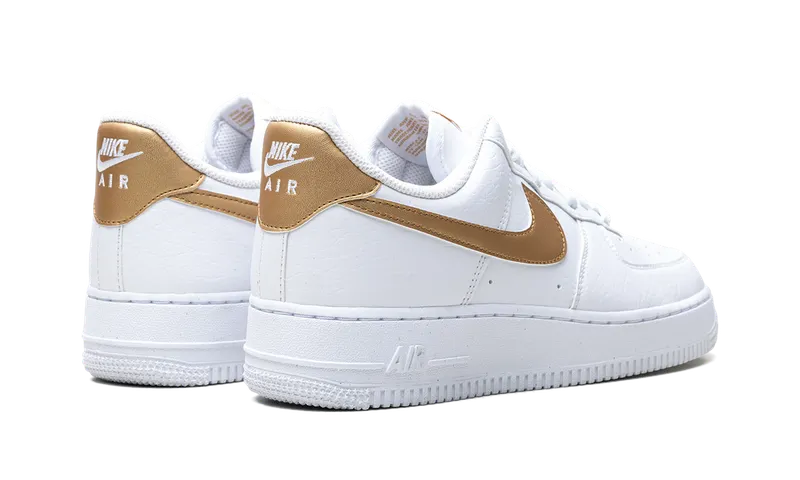 Nike Air Force 1 Low ’07 Next Nature “White / Metallic Gold” (DC9486-114)