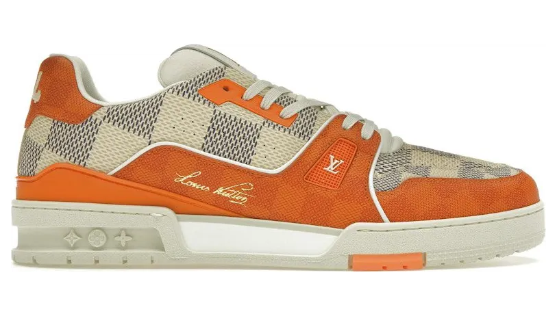 Louis Vuitton LV Trainer Damier White Orange (1AC56P)
